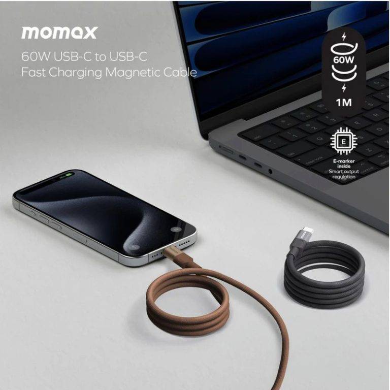 Momax Mag.Link 100W USB-C to USB-C Magnetic Cable